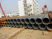 What are the factors that cause horizontal lines in spiral seam submerged arc welded steel pipes